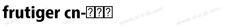 frutiger cn字体转换